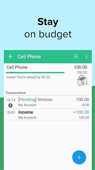 Haushaltsbuch App für Paare, goodbudget